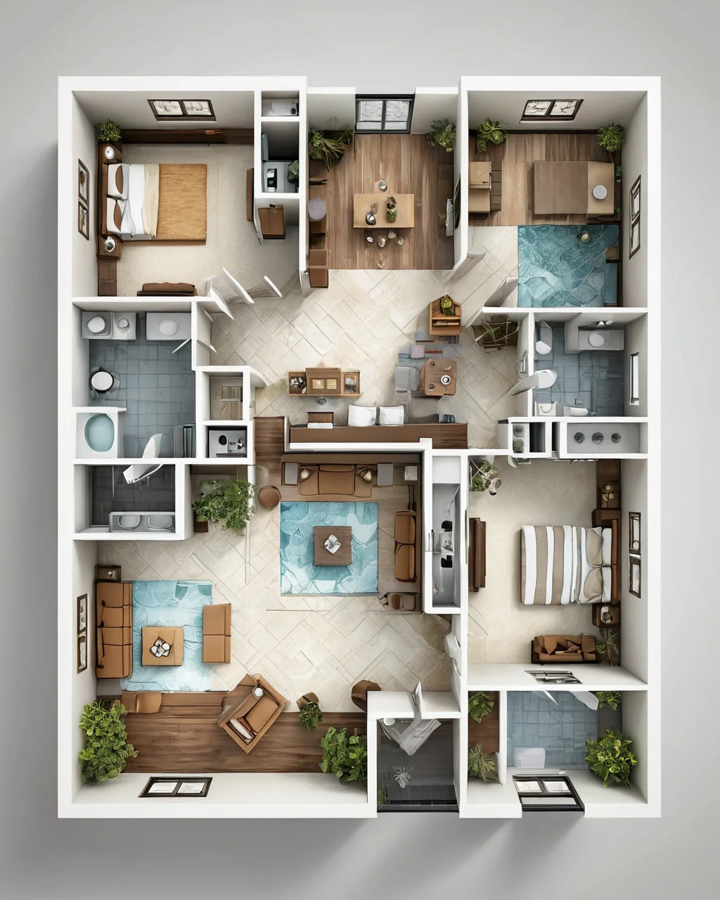 Работа с картой дома: анализ на основе летящих звезд - изображение