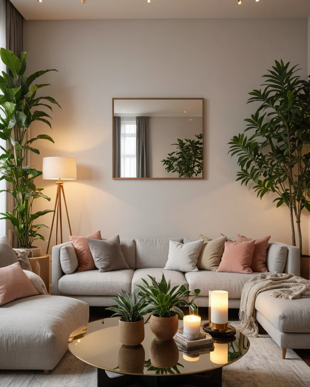 Feng Shui en la sala de estar de un apartamento pequeño para la armonía - imagen