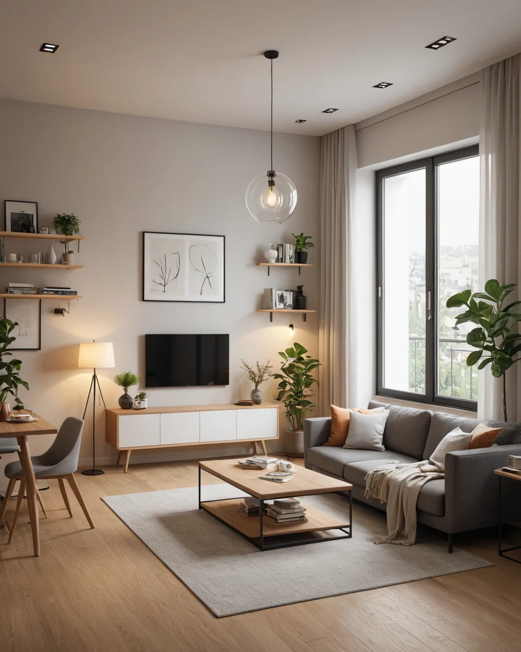 Феншуй гостиной в малогабаритной квартире для семейного счастья - изображение