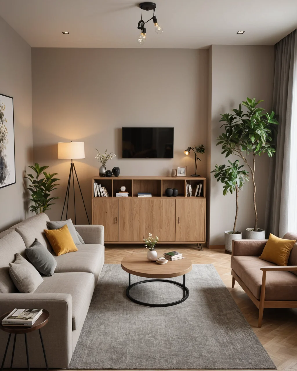 Феншуй гостиной в малогабаритной квартире для удачи - изображение