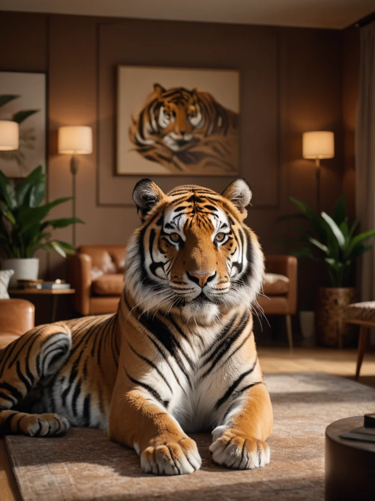 Фэншуй и животные узоры в интерьере: тигры, змеи, драконы - изображение