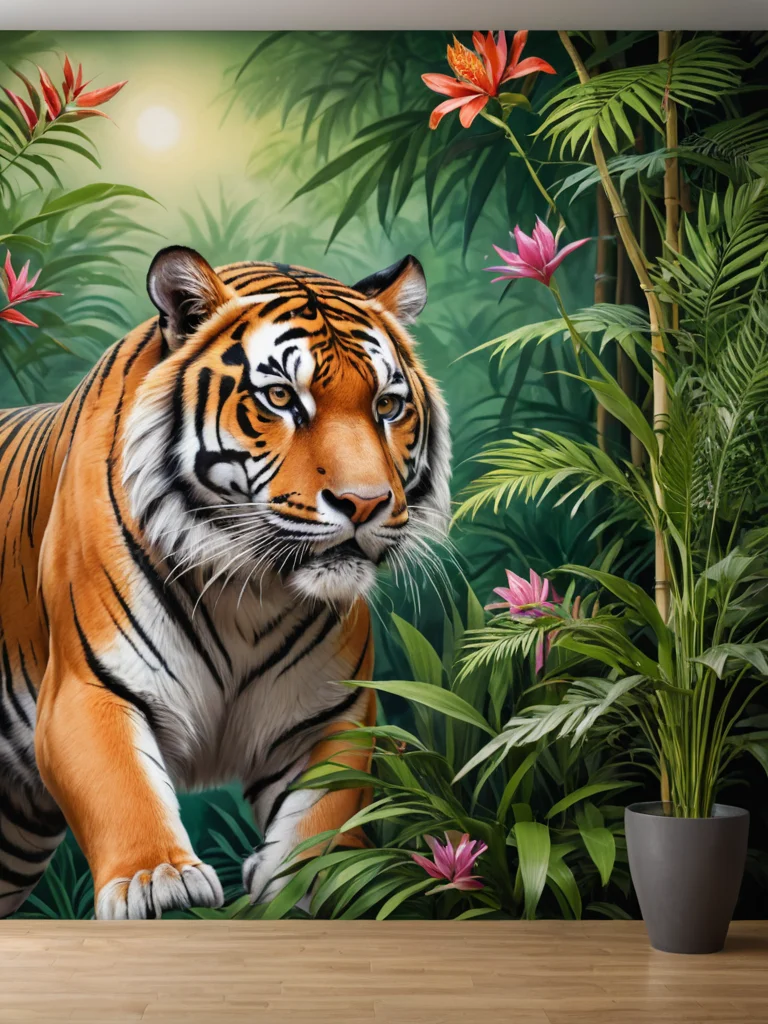 Фэншуй и животные узоры в интерьере: тигры, змеи, драконы - изображение