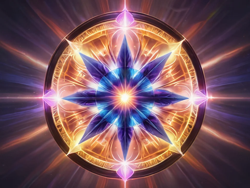 Ярко сияющие и вибрирующие кристаллы, излучающие тонкое свечение, символизирующие их зарядку и наполнение силой для максимальной эффективности в феншуй и энергетической работе.